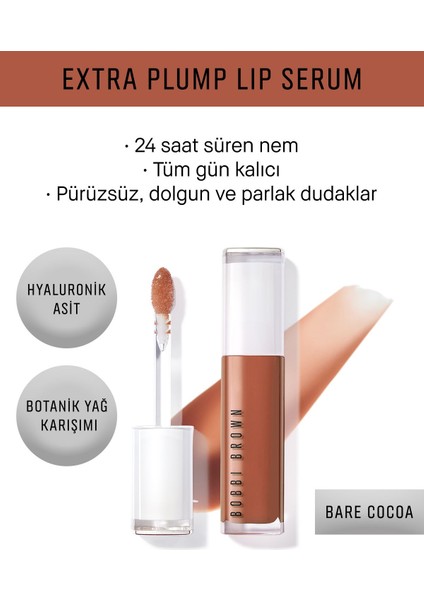 Extra Plump Dolgunlaştırıcı Dudak Serumu - Bare Cocoa 716170336152