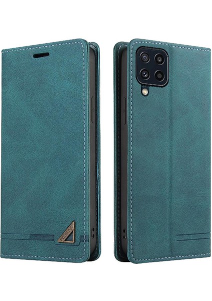 Samsung Galaxy M32 Premium Deri Kickstand Premium Deri Kılıf (Yurt Dışından)