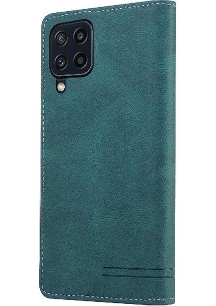 Samsung Galaxy M32 Premium Deri Kickstand Premium Deri Kılıf (Yurt Dışından)