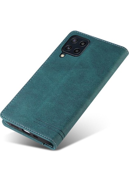 Samsung Galaxy M32 Premium Deri Kickstand Premium Deri Kılıf (Yurt Dışından)