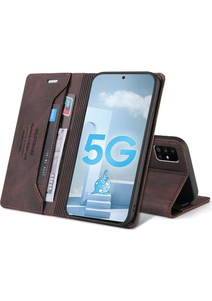 Samsung Galaxy A71 5g Premium Deri Iki Kart Yuvaları Premium (Yurt Dışından)