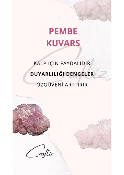 Pembe Kuvars Gua Sha Yüz Masajı Taşı