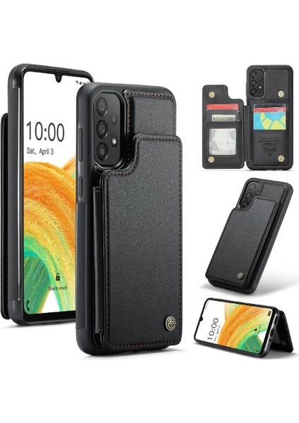Samsung Galaxy A33 5g Rfıd Engelleme Pu Deri Ince Için Caseme Cüzdan Kılıf (Yurt Dışından) indirimleri