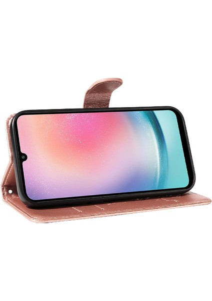 El Kayışı ve Kart Yuvası Cüzdan Telefon ile Samsung Galaxy A24 4g Için Kılıf (Yurt Dışından) indirimleri