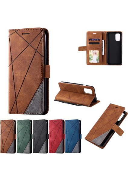 Oneplus 8t Kart Tutucu Kickstand Pu Deri Manyetik Cüzdan Flip Için Kılıf (Yurt Dışından)