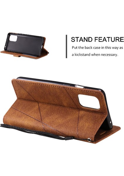 Oneplus 8t Kart Tutucu Kickstand Pu Deri Manyetik Cüzdan Flip Için Kılıf (Yurt Dışından)
