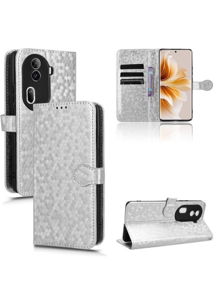 Oppo Oppo 11 Pro 5g Için Geometrik Desen Deri Cüzdan Kapak Toka (Yurt Dışından)