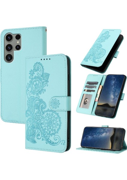 Samsung Galaxy S24 Ultra Flip Folio Kitap Pu Deri Manyetik (Yurt Dışından)