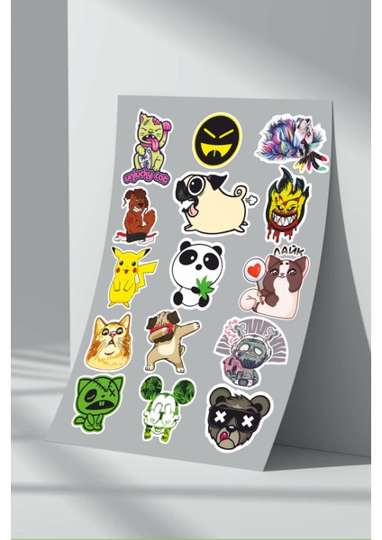 Sponsor Motosiklet Bisiklet Araç Sticker Seti (6)