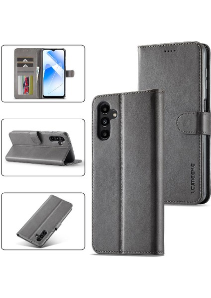Samsung Galaxy Holder 5g Için Tutucu ile Buzağı Doku Yatay Kapak (Yurt Dışından)