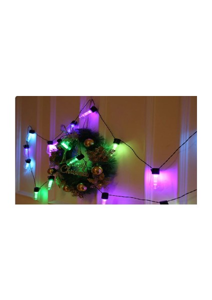 4.5m 10 LED Rgb Solar Lamba
