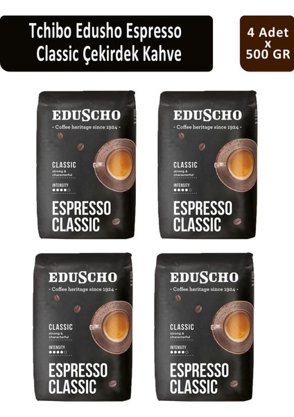 Kahve Dünyası Tchibo Eduscho Caffe Espresso Classic 500 gr x 4 Adet