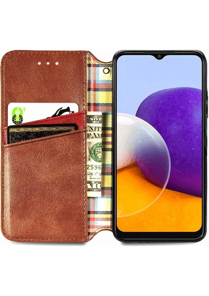 Samsung Galaxy A22 5g Cüzdan Fonksiyonu Için Kılıf Moda Tasarım Deri (Yurt Dışından) indirimleri