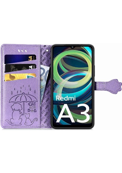 Xiaomi Redmi A3 Darbeye Kapak Kapak Için Kılıf Kısa Kayış Deri Kılıf (Yurt Dışından) fırsatları