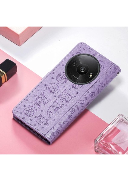 Xiaomi Redmi A3 Darbeye Kapak Kapak Için Kılıf Kısa Kayış Deri Kılıf (Yurt Dışından) indirimleri