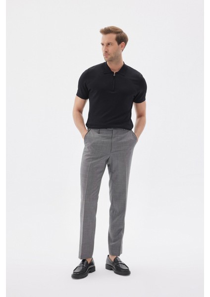 Lımıted Erkek Düz Fermuarlı Polo Yaka Rayon Triko Tişört Siyah fırsatları