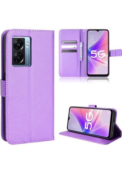 Oppo A57 5g Kickstand Manyetik Cüzdan Kart Tutucu Kapak Için Kılıf (Yurt Dışından)