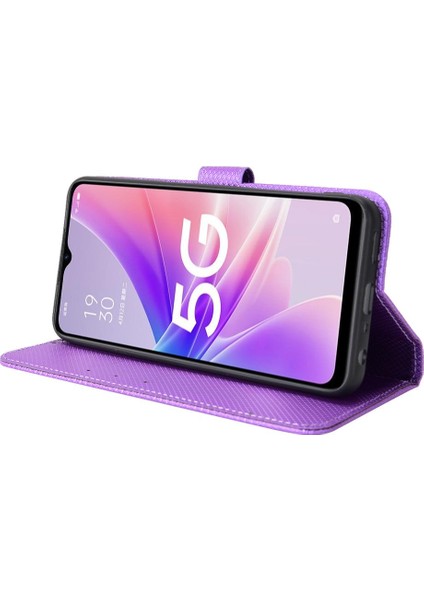 Oppo A57 5g Kickstand Manyetik Cüzdan Kart Tutucu Kapak Için Kılıf (Yurt Dışından)