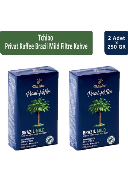 Privat Brazil Mild Filtre Kahve 250 gr x 2 Adet