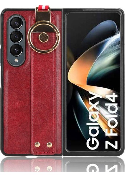 Samsung Galaxy Z Için Kılıf Fold 4 Uyumluluk Kolaylık Bilek Kayışı Pu (Yurt Dışından)