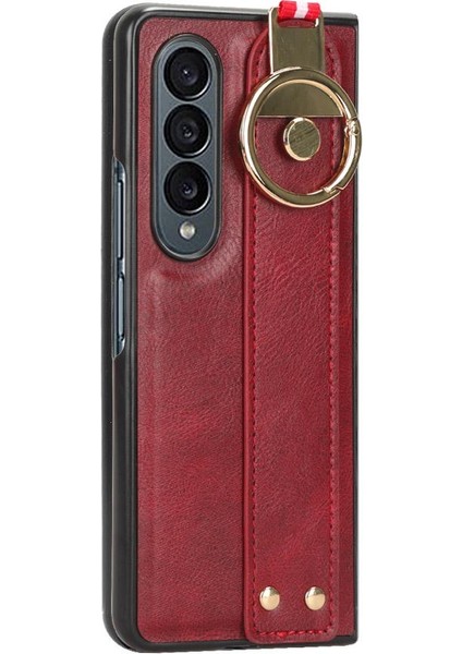 Samsung Galaxy Z Için Kılıf Fold 4 Uyumluluk Kolaylık Bilek Kayışı Pu (Yurt Dışından)