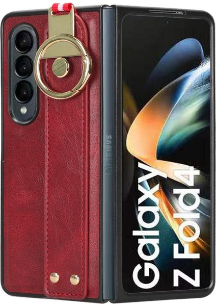 Samsung Galaxy Z Için Kılıf Fold 4 Uyumluluk Kolaylık Bilek Kayışı Pu (Yurt Dışından)