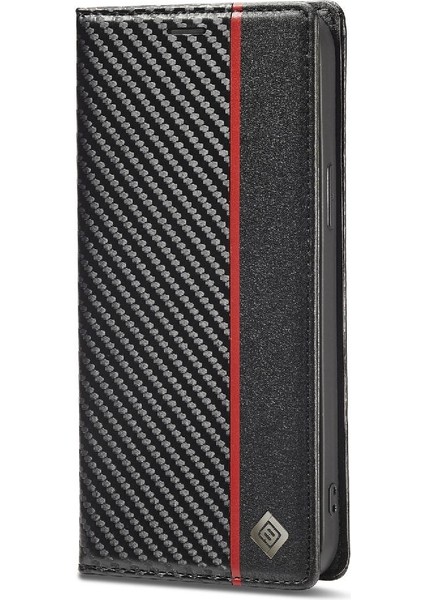 IPhone 13 Için Kılıf Pro Max Manyetik Karbon Fiber Kart Ekleme Tam (Yurt Dışından)