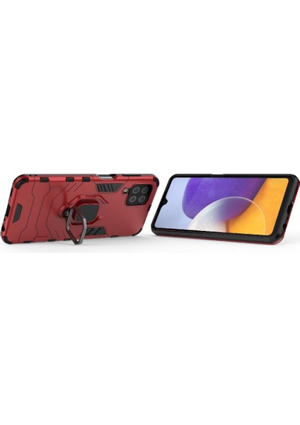 Samsung Galaxy A22 4g Için Kılıf 360 &deg; Dönen Halka Askeri Damla Koruma (Yurt Dışından) fiyatları
