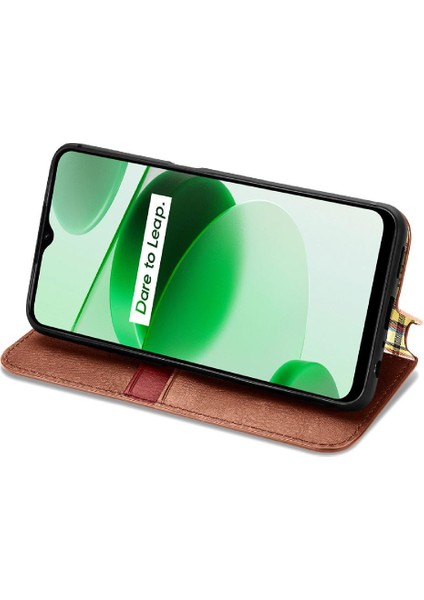 Oppo Realme C35 Flip Kapak Cüzdan Fonksiyonu Zarif Iş Için Kılıf (Yurt Dışından) indirimleri