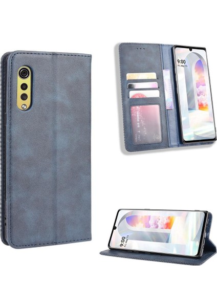 Lg Kadife Cüzdan Pu Deri Manyetik Kapatma Için Kılıf (Yurt Dışından)