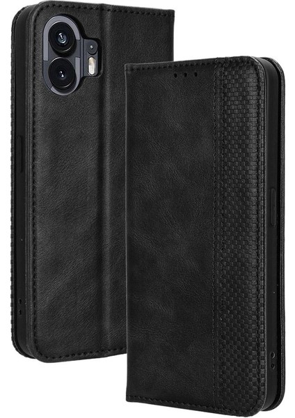 Nothing Kılıf Telefon 2 Pu Deri Manyetik Kapatma Cüzdan (Yurt Dışından)