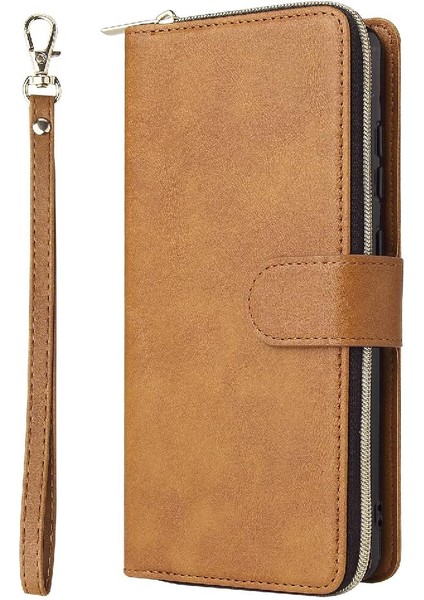 Samsung Galaxy A72 5g Için Kılıf El Kayışı Kart Tutucu Kılıf ile Kapak Çevirin (Yurt Dışından) modelleri