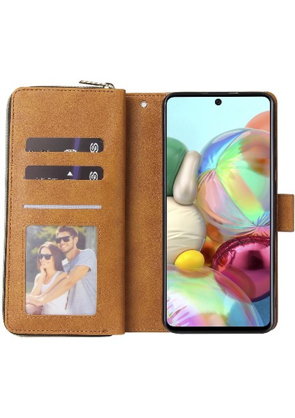 Samsung Galaxy A72 5g Için Kılıf El Kayışı Kart Tutucu Kılıf ile Kapak Çevirin (Yurt Dışından) fırsatları