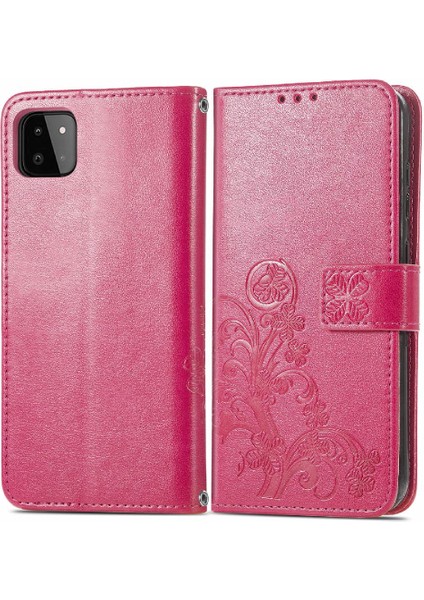 Samsung Galaxy A22 5g Için Kılıf Zarif Iş Dört Yapraklı Yonca Deri (Yurt Dışından) modelleri