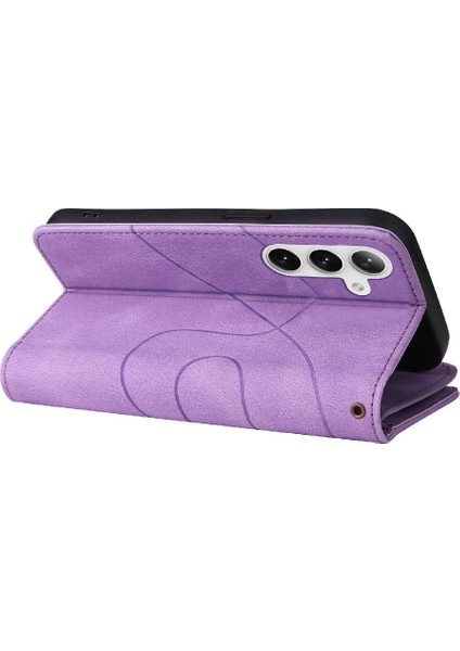Kart Yuvası Standı ile Samsung Galaxy S24 Iki Renkli Dikiş Için Kılıf (Yurt Dışından) fırsatları