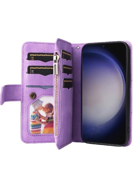 Kart Yuvası Standı ile Samsung Galaxy S24 Iki Renkli Dikiş Için Kılıf (Yurt Dışından) indirimleri