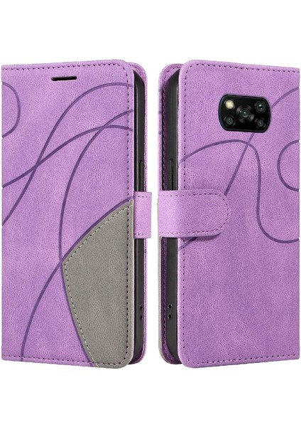 Xiaomi Poco X3/x3 Pro/x3 Nfc Kickstand Koruyucu Pu Deri Flip Case (Yurt Dışından)
