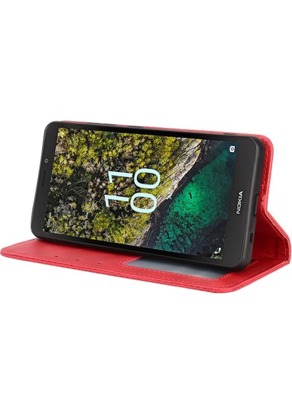 Nokia C100 Manyetik Kapatma Cüzdan Pu Deri Kılıf (Yurt Dışından) indirimleri