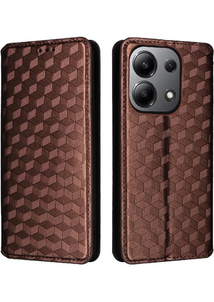 Xiaomi Redmi Için Not 13 4g Manyetik Kapatma Pu Deri Cüzdan Kart (Yurt Dışından)