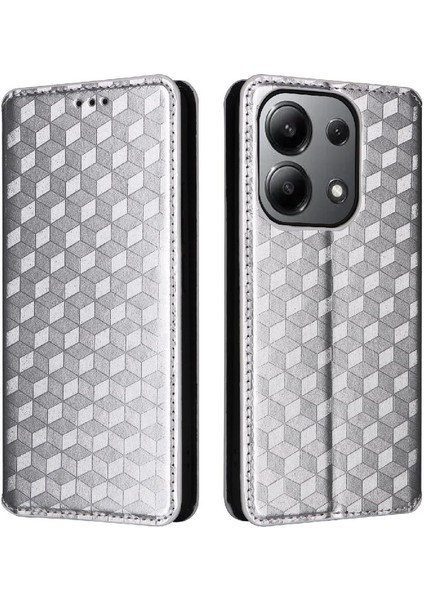 Xiaomi Redmi Için Not 13 4g Manyetik Kapatma Pu Deri Cüzdan Kart (Yurt Dışından)