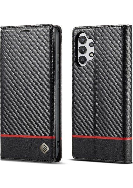 Samsung Galaxy A32 4g Kart Ekleme Manyetik Karbon Fiber (Yurt Dışından)