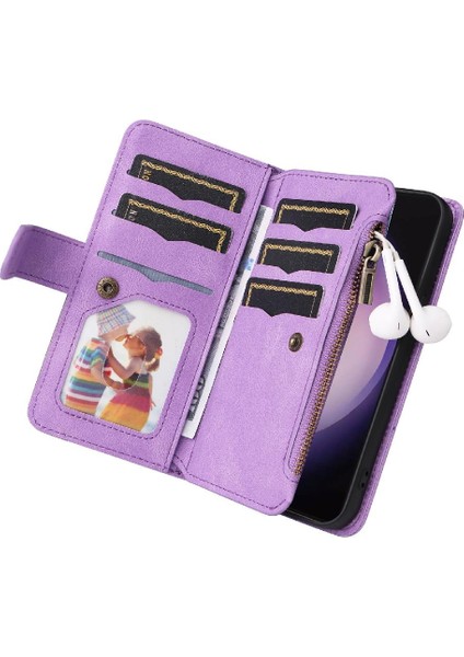 Kart Yuvası Standı Dokuz Kart Yuvaları ile Samsung Galaxy S24 Ultra Için Kılıf (Yurt Dışından) fırsatları