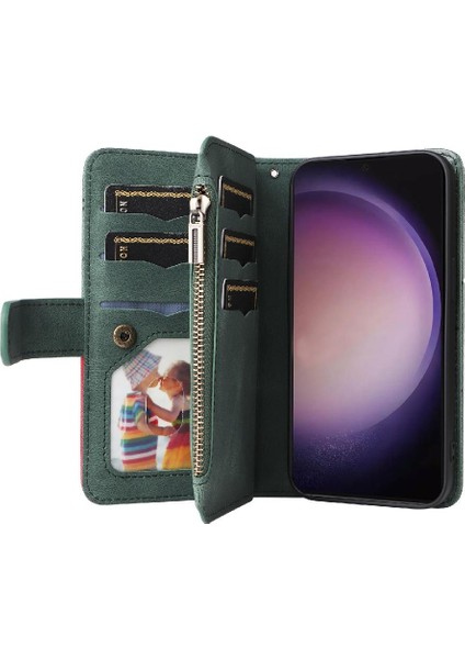 Kart Yuvası Standı Dokuz Kart Yuvaları ile Samsung Galaxy S24 Ultra Için Kılıf (Yurt Dışından) fırsatları