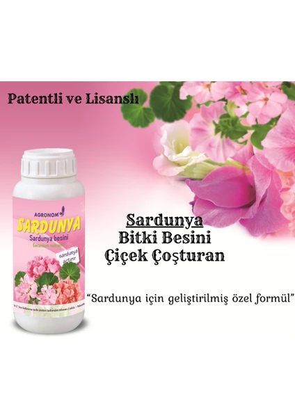 NeFizz Doğa Sardunya Için Bitki Besini, Çiçek Açtıran-Yüksek Kalite (100ML)