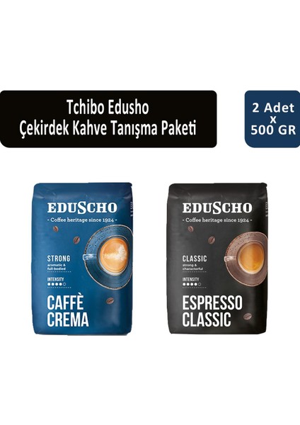 Kahve Dünyası Tchibo Eduscho Çekirdek Kahve Tanışma Paketi 500 gr x 2 Adet