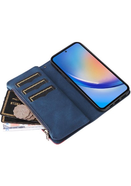 Kart Yuvası Standı Fermuar Cüzdan Tarzı ile Samsung Galaxy A35 5g Için Kılıf (Yurt Dışından) indirimleri