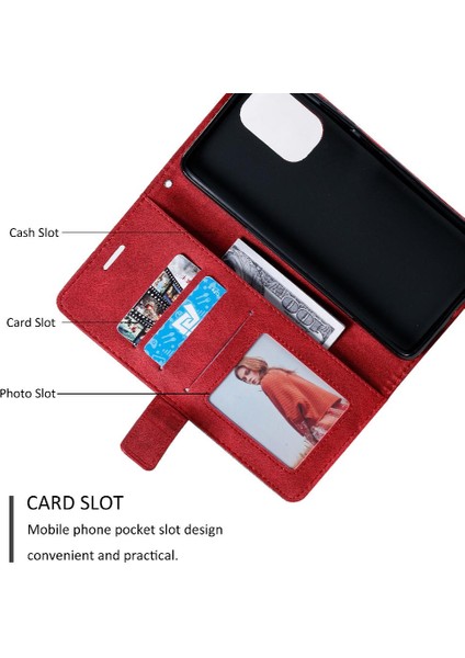 Xiaomi Poco F3 Pu Deri Manyetik Cüzdan Flip Folio Kart Tutucu (Yurt Dışından)