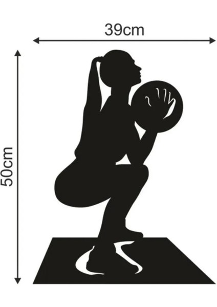 Pilates Squat Sporcu Ahşap Duvar Dekoru Fitness Duvar Dekoru fiyatları