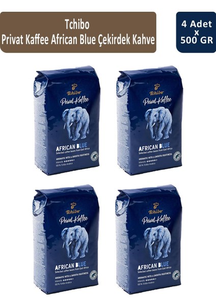 Privat African Blue Filtre Kahve 500 gr x 4 Adet