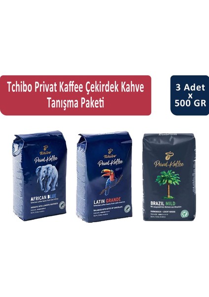 Privat Kaffee Çekirdek Kahve Tanışma Paketi 500 gr x 3 Adet